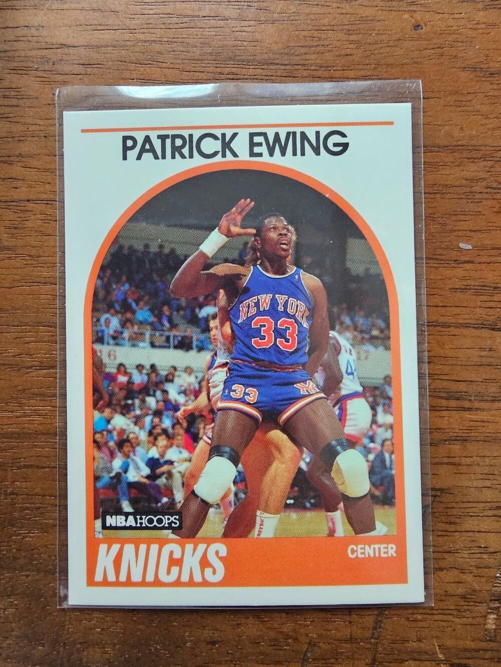Patrick Ewing 1989-1990 NBA Hoops #80 - New York Knicks - Fresh Pull